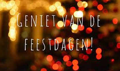 Gesloten tijdens de feestdagen